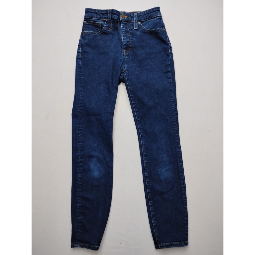 Madewell Womens Blue 5-Pocket Design Curvy High-Rise Denim Skinny Jeans Size 26p